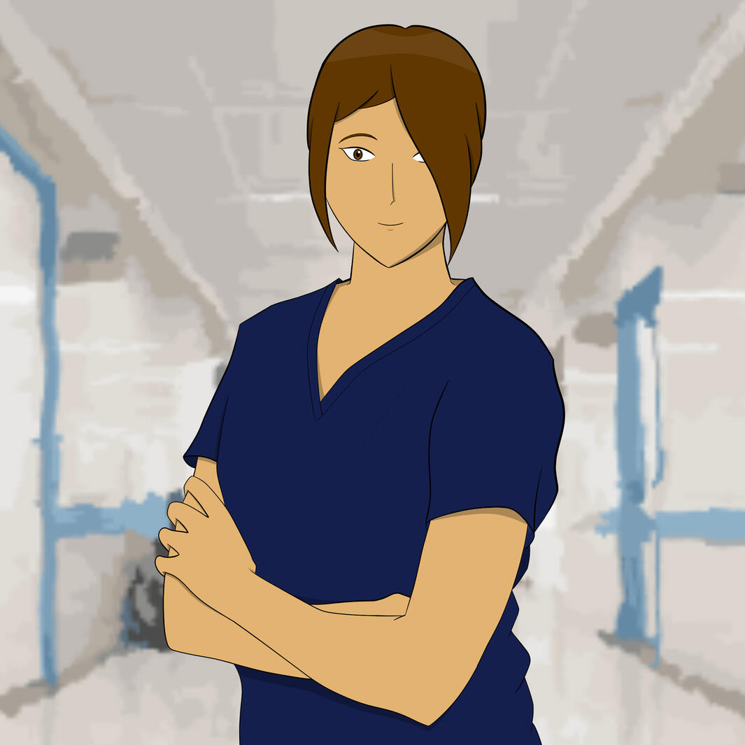 A character from a series of books from Dow Creative Enterprises.